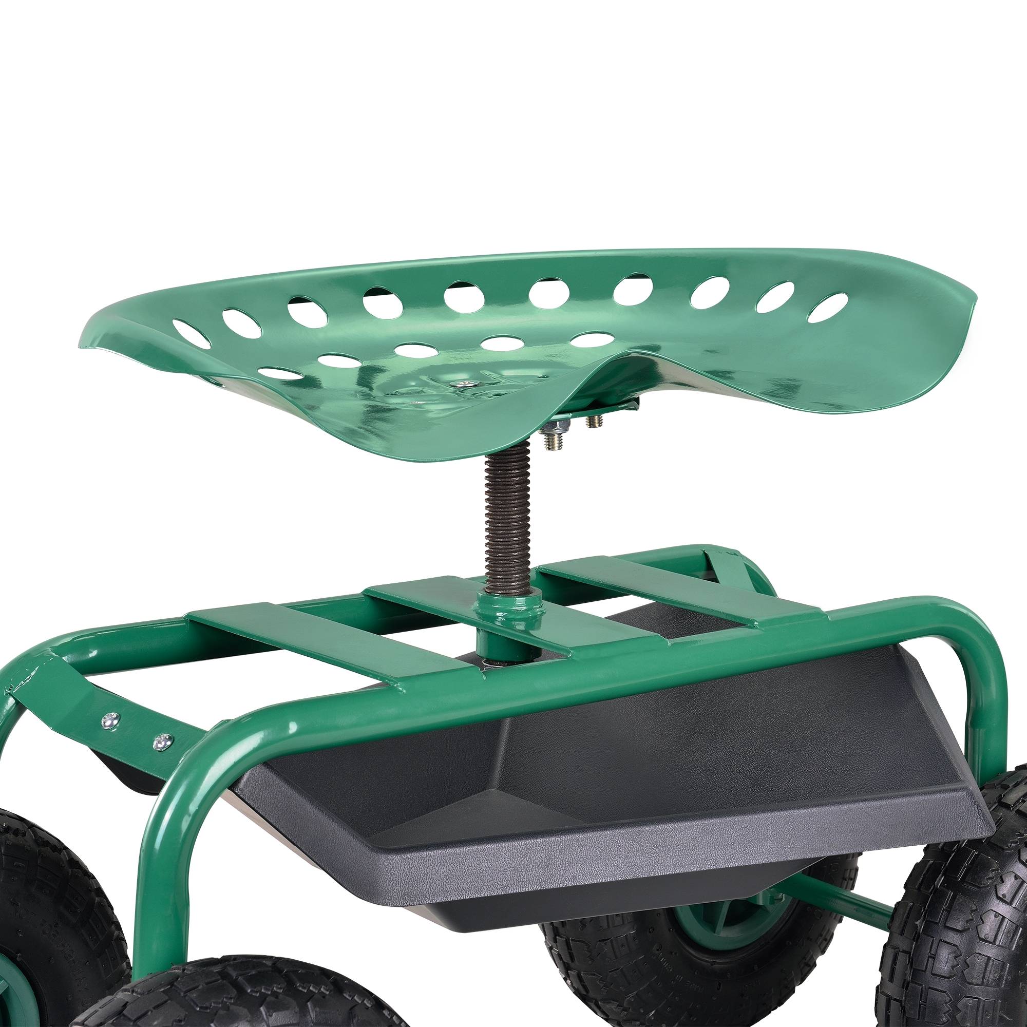 Pro.Tec - Tabouret de Jardin Roulant Vert 81 x 45 x 54 cm pro.tec - Image 3