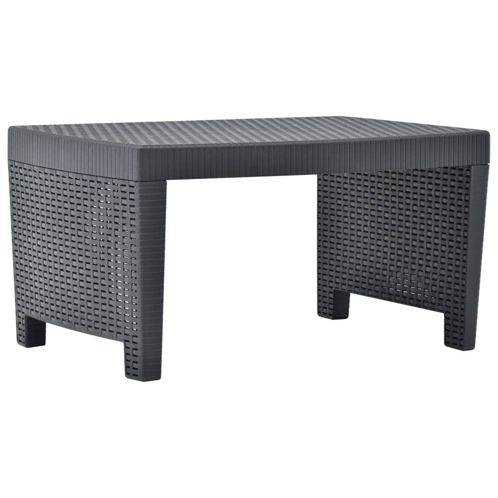 Vidaxl - Salon de jardin 3 pcs Plastique Anthracite vidaXL 48824 - Image 8