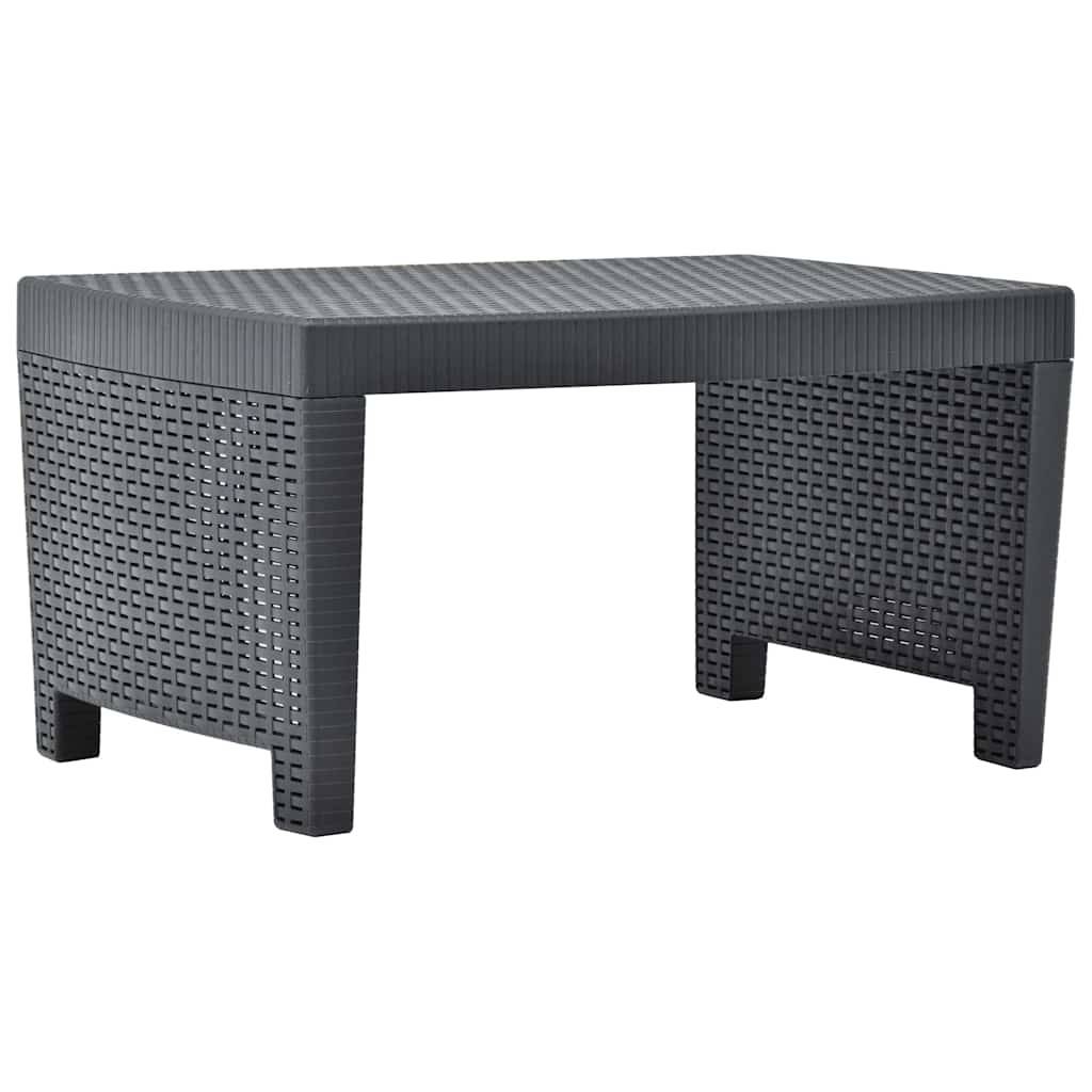 Vidaxl - Salon de jardin 3 pcs Plastique Anthracite vidaXL 48824 - Image 2