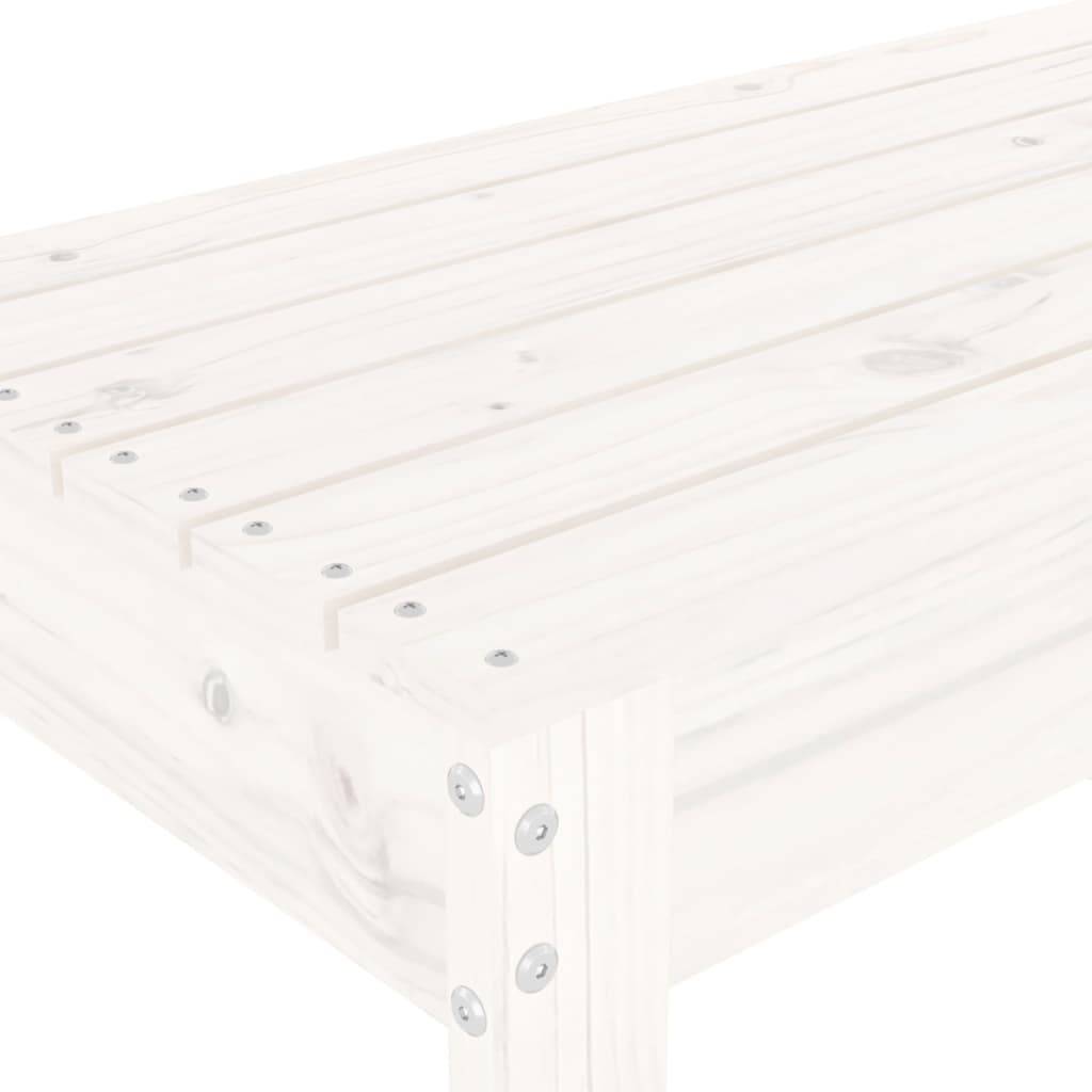 PANGIVO - Banc de jardin bois de pin blanc 80 x 38 x 45 cm - PANGIVO - Image 6