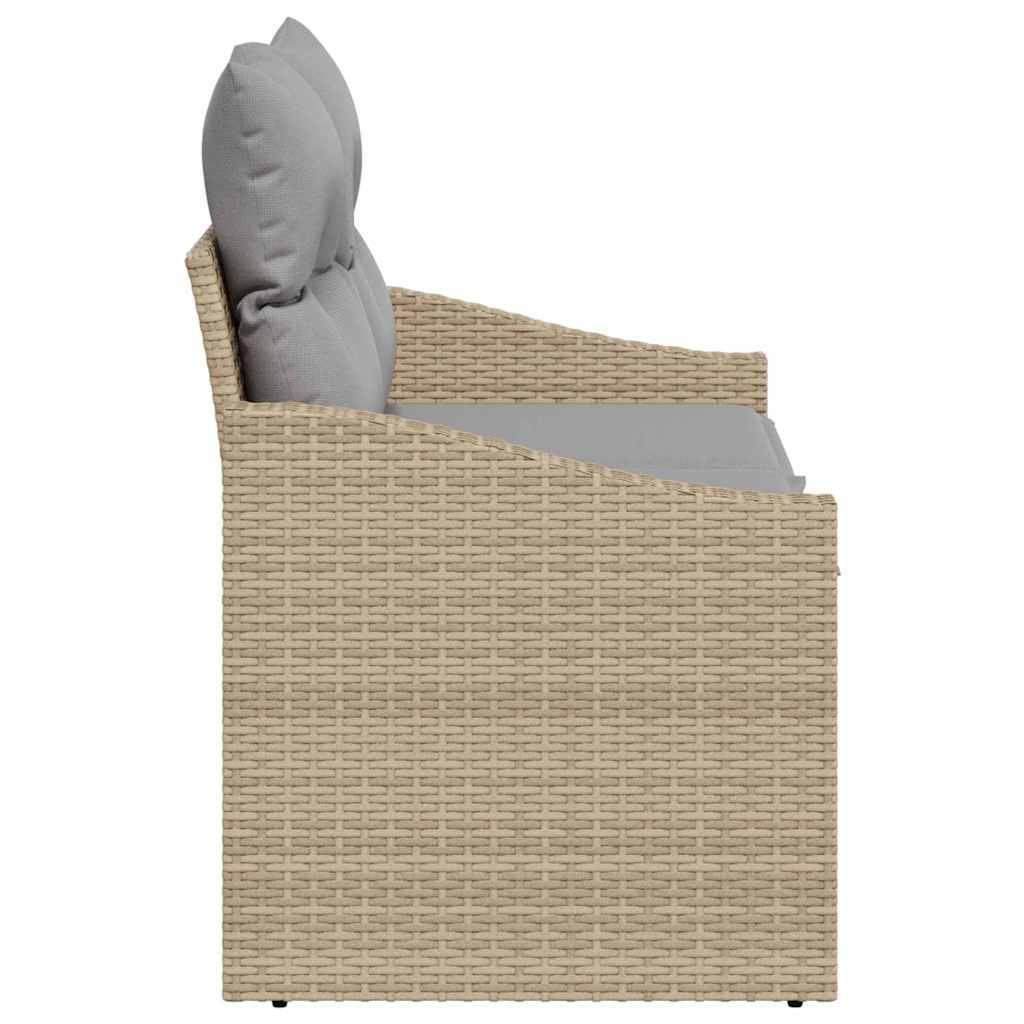 Canapé de Balcon Beige Modulable avec Coussin – Polyrotin Tissé pour Charme Naturel et Durabilité – Structure Acier – ComfortXL Outdoor Living - Image 5