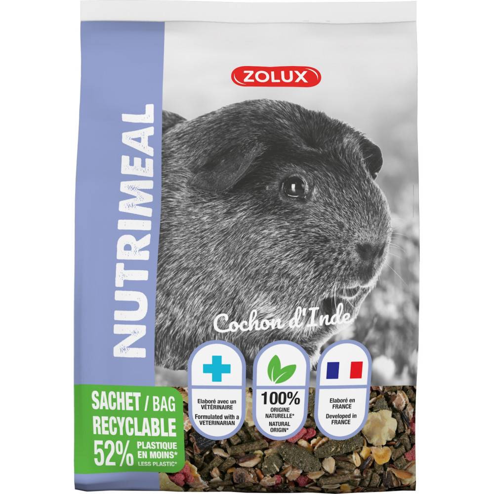 Zolux - zolux - Alimentation Granulés pour cochon d'inde nutrimeal  800g - Imagen 1