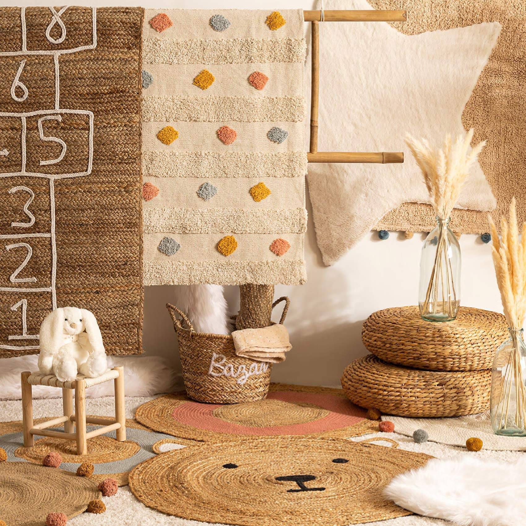 Atmosphera - Tapis jute tête d'ourson D100 Atmosphera - Imagen 4