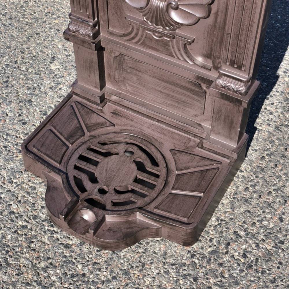 Fontaine de jardin extérieur fonte aluminium marron coquillage 84cm Chemin de campagne - Imagen 5