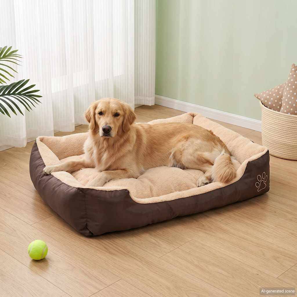 Vidaxl - Lit pour chiens Marron et beige XXL vidaXL 131366 - Imagen 1