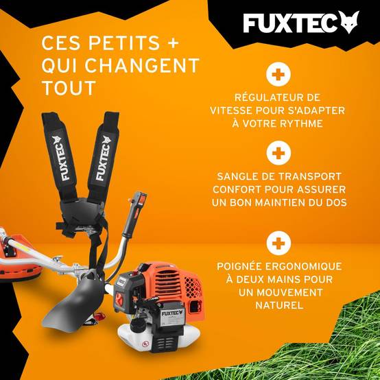 FUXTEC - Débroussailleuse thermique 62 cm³ 3,5 CV avec harnais confort – FX-MS162 – FUXTEC - Image 4