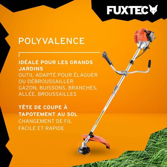 FUXTEC - Débroussailleuse thermique 62 cm³ 3,5 CV avec harnais confort – FX-MS162 – FUXTEC - Image 5