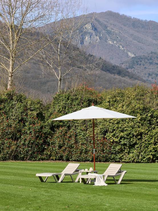 Parasol extérieur Ø300 cèdre - naturel MADEIRA garbar - Image 2