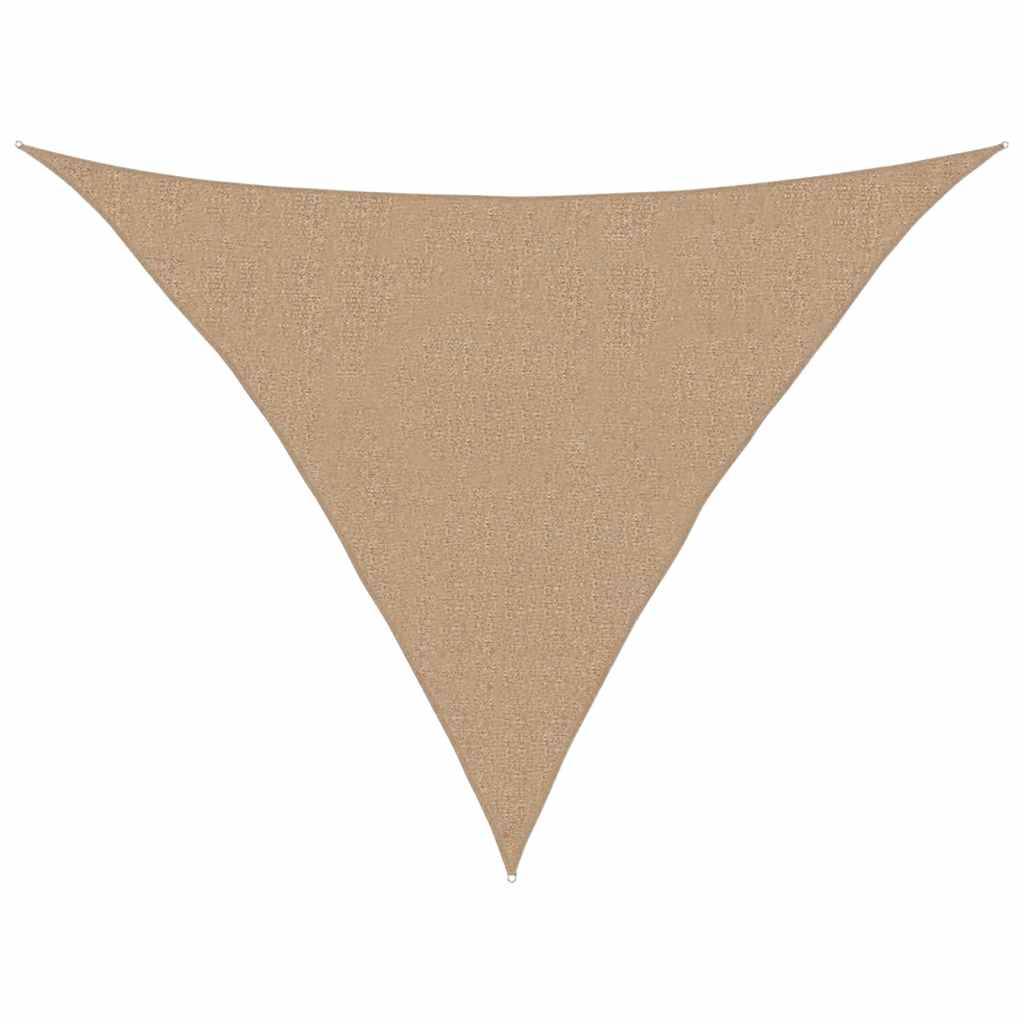 Voile d'ombrage PEHD taupe 300 x 300 x 420 cm - PANGIVO - Image 1