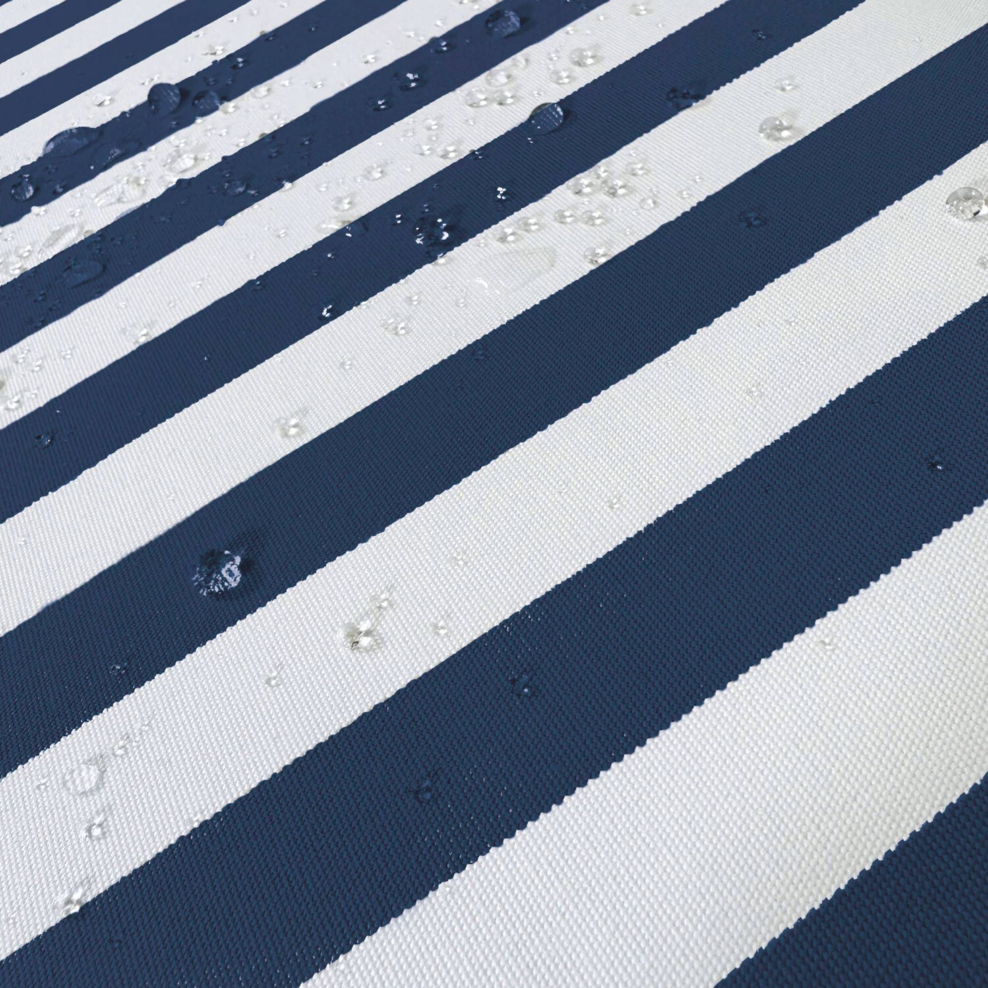 Coussins pour salon de jardin déhoussable 120x60cm Rayure bleu marine - Déco arts - Image 6