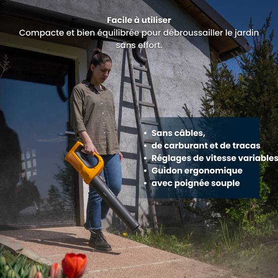 Stiga - Souffleur sans fil SBL 100e, batterie 20V (4Ah), vitesse réglable - STIGA - Image 4
