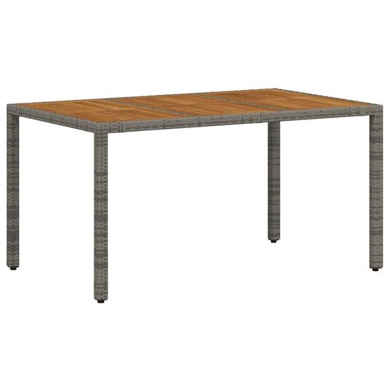 Ensemble de salle à manger pour jardin 5 pcs Gris et Marron 150 x 90 x 75 cm - PANGIVO - Image 5