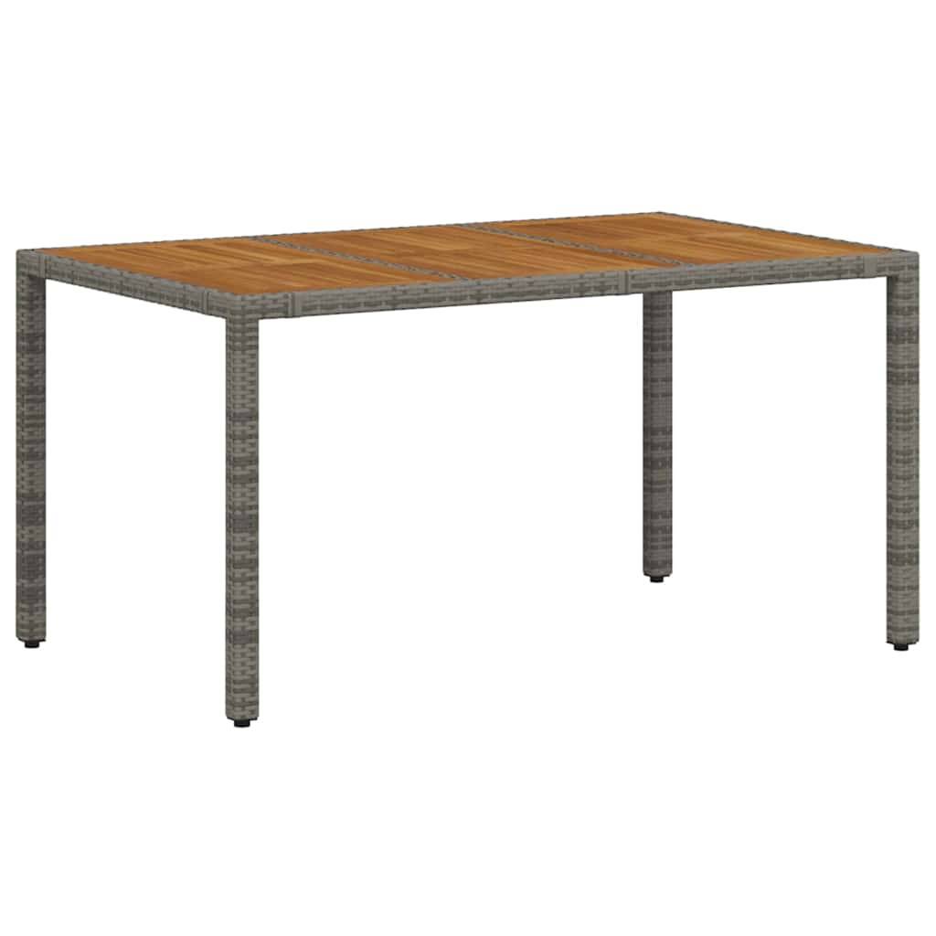 Ensemble de salle à manger pour jardin 5 pcs Gris et Marron 150 x 90 x 75 cm - PANGIVO - Image 5