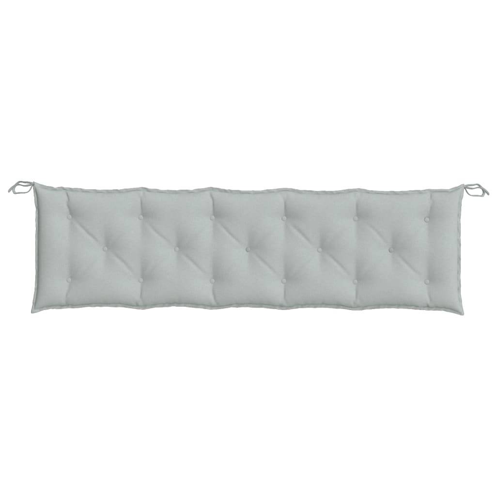 ComfortXL - Set 2 Coussins pour banc XXL Polyester Confort Moelleux pour Salon de Jardin Gris Clair 180x50 cm – ComfortXL Outdoor Living - Image 6