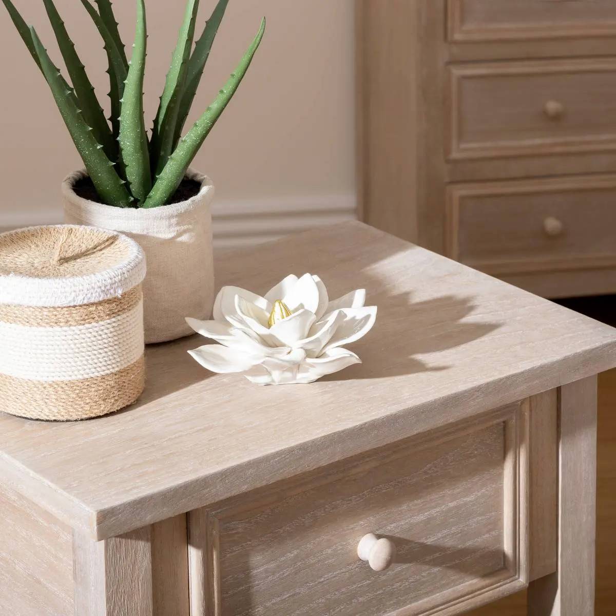 Atmosphera - Fleur déco The floral collection D.14,5cm céramique - Atmosphera Créateur d'intérieur - Imagen 3
