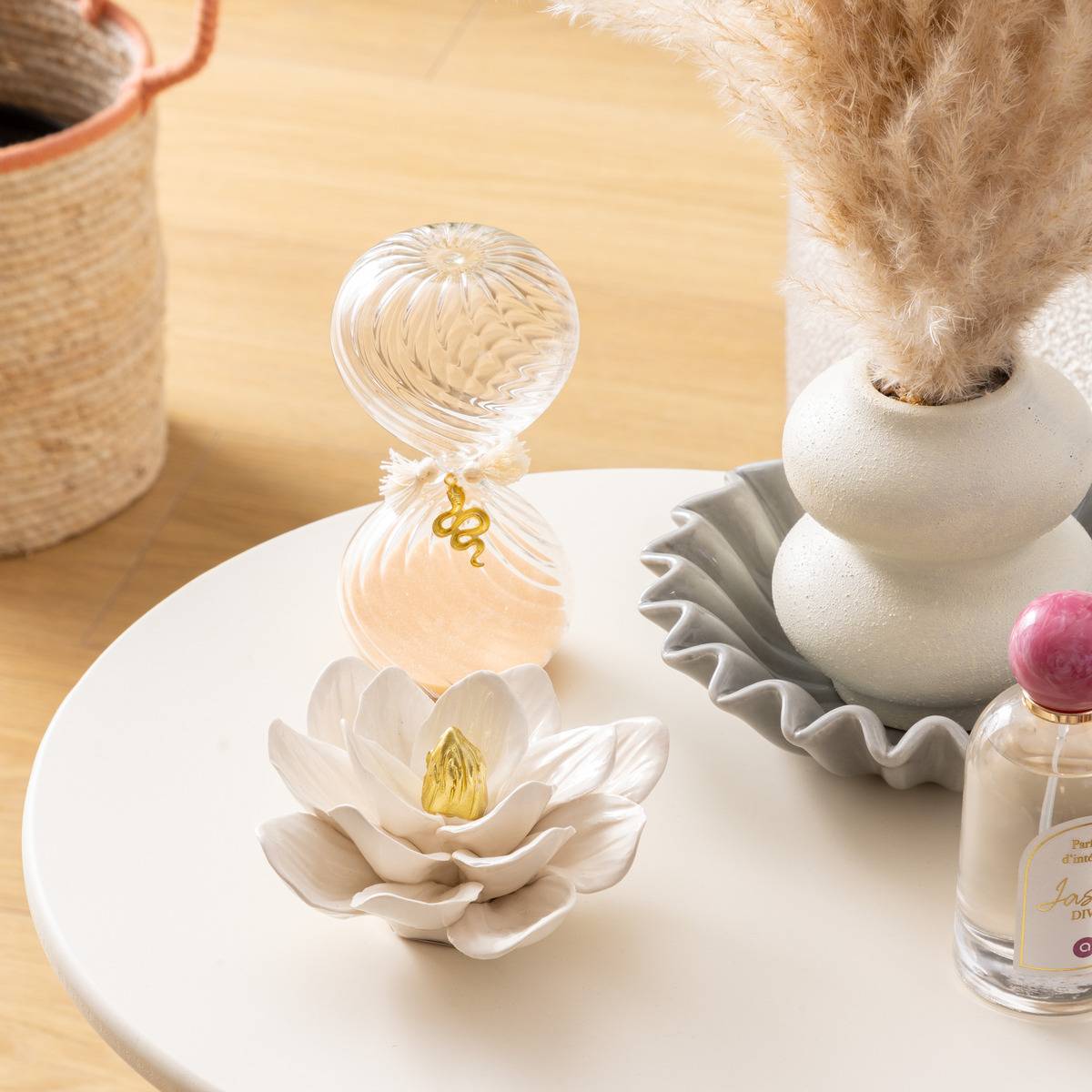 Atmosphera - Fleur déco The floral collection D.14,5cm céramique - Atmosphera Créateur d'intérieur - Imagen 1