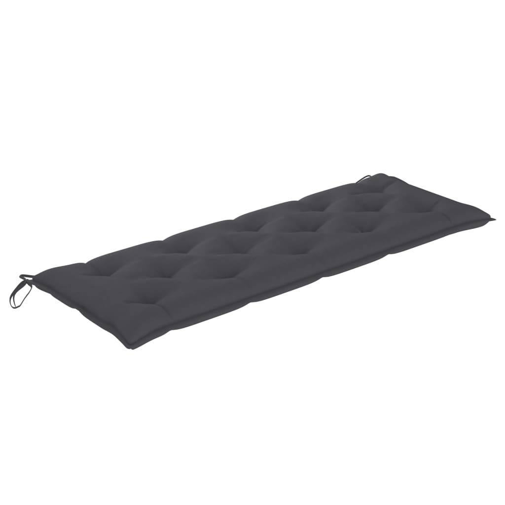 Helloshop26 - Banc de jardin meuble de patio d'extérieur terrasse avec coussin 157 cm bois d'acacia massif - Imagen 6