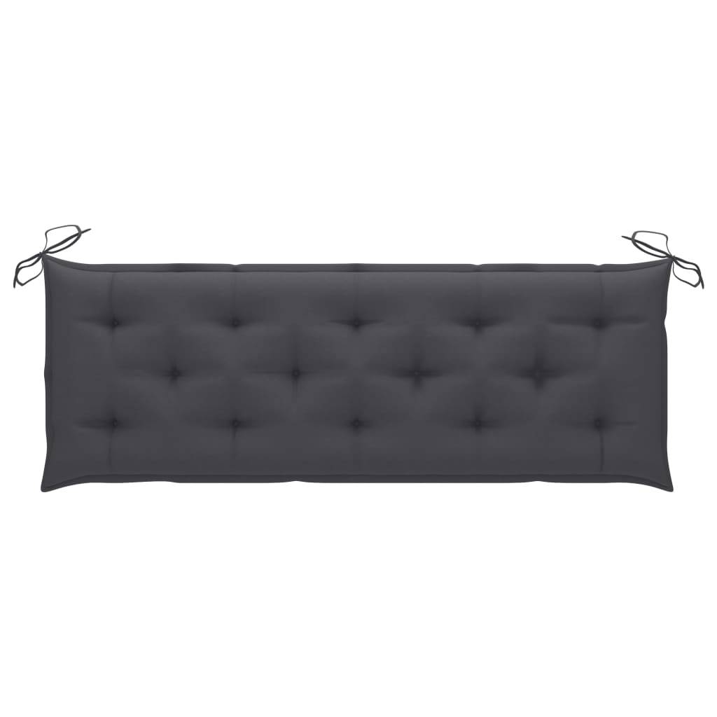 Helloshop26 - Banc de jardin meuble de patio d'extérieur terrasse avec coussin 157 cm bois d'acacia massif - Imagen 7