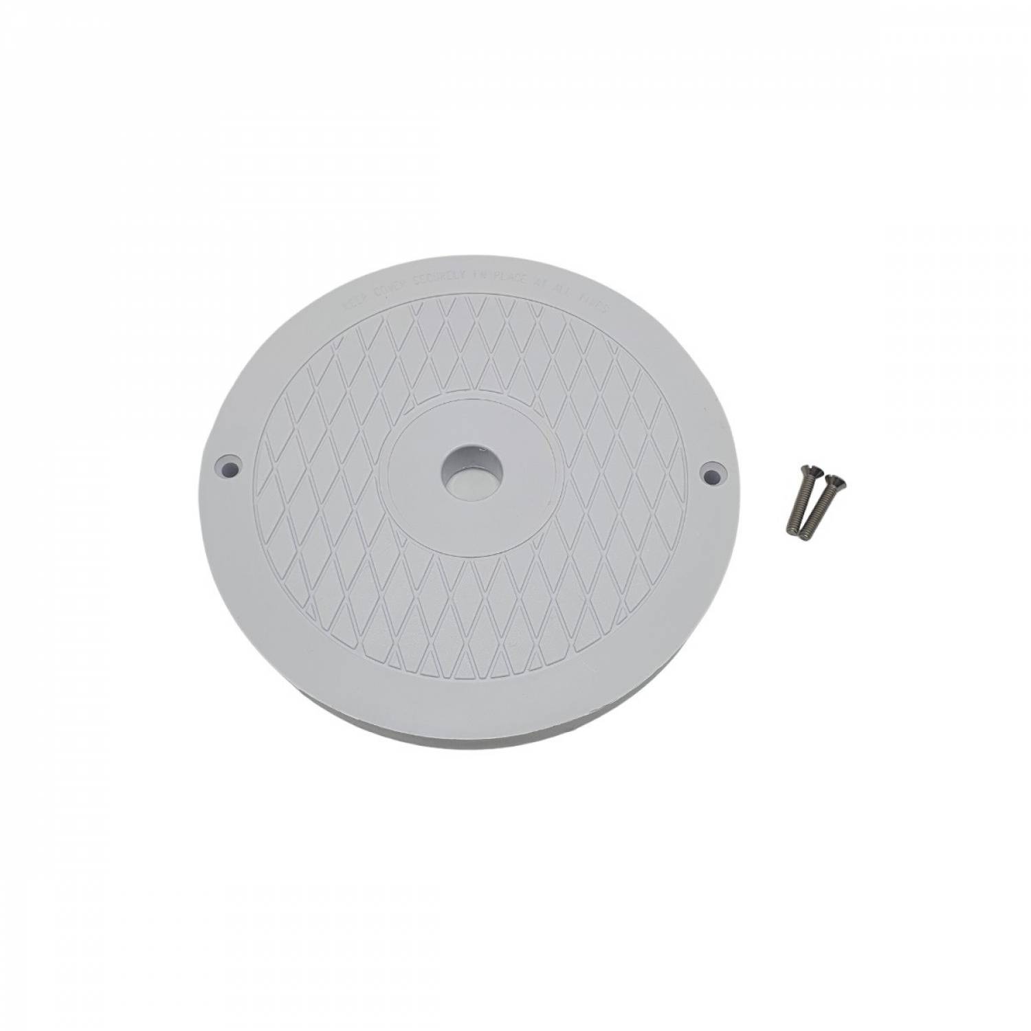 Couvercle rond de skimmer de piscine avec vis - Blanc - SPX1084R - Hayward