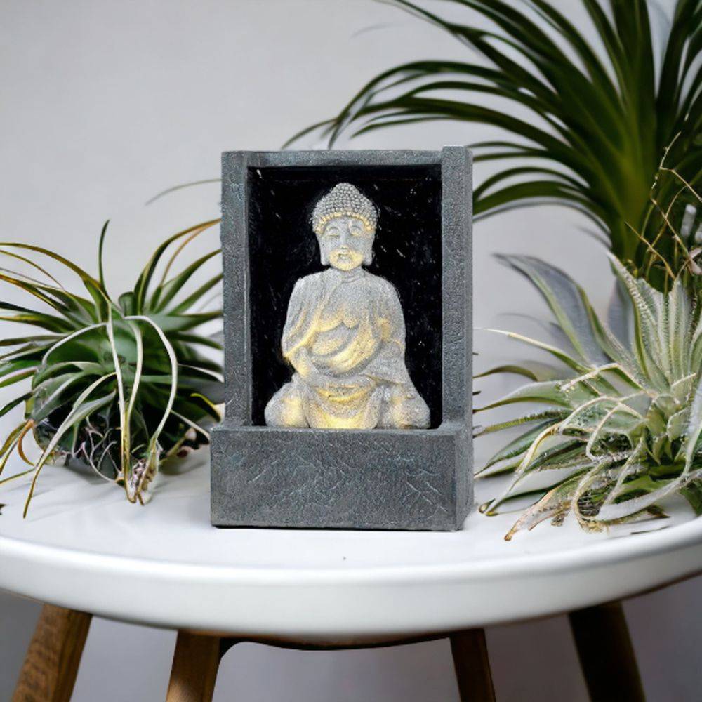 Luminéo - Fontaine extérieure en polyresine Bouddha Lumineo - Imagen 2