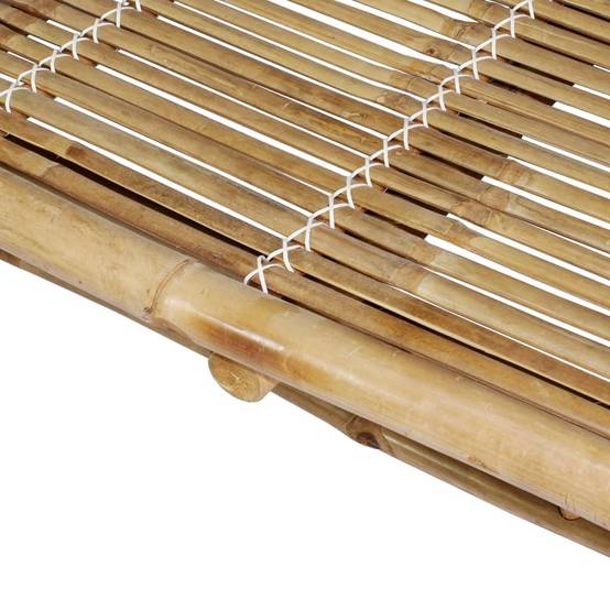 2 pcs Bain de soleil - Transats - Chaises longues avec coussins Bambou - MEUBLE PRO ny675 - Image 7