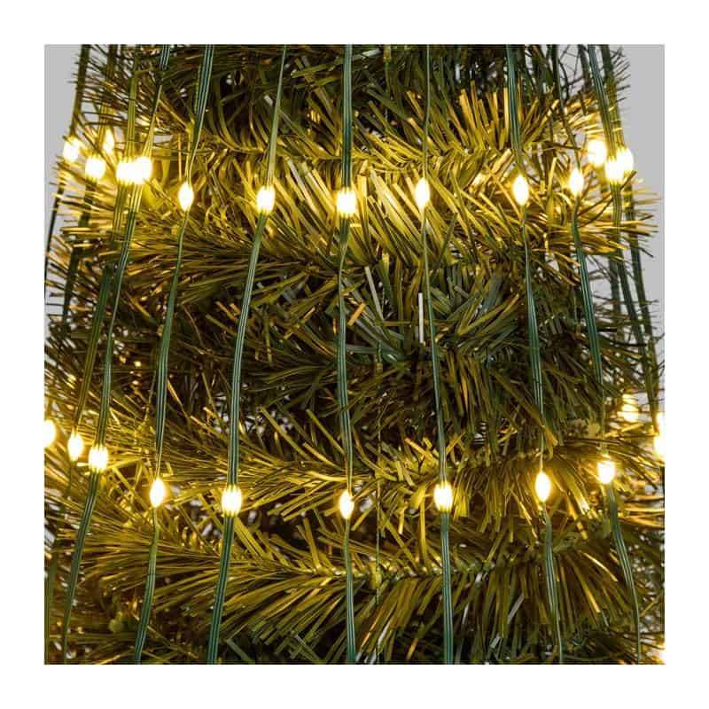 Lotti - Sapin lumineux conique animé H210cm 380 PixelLED blanc chaud et froid haute luminosité avec télécommande Lotti - Imagen 8