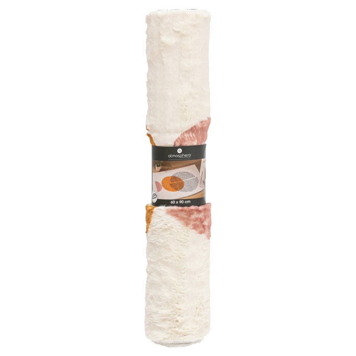 Atmosphera - Tapis "Couka" en fausse fourrure 60x90cm - Atmosphera Créateur d'intérieur - Imagen 3