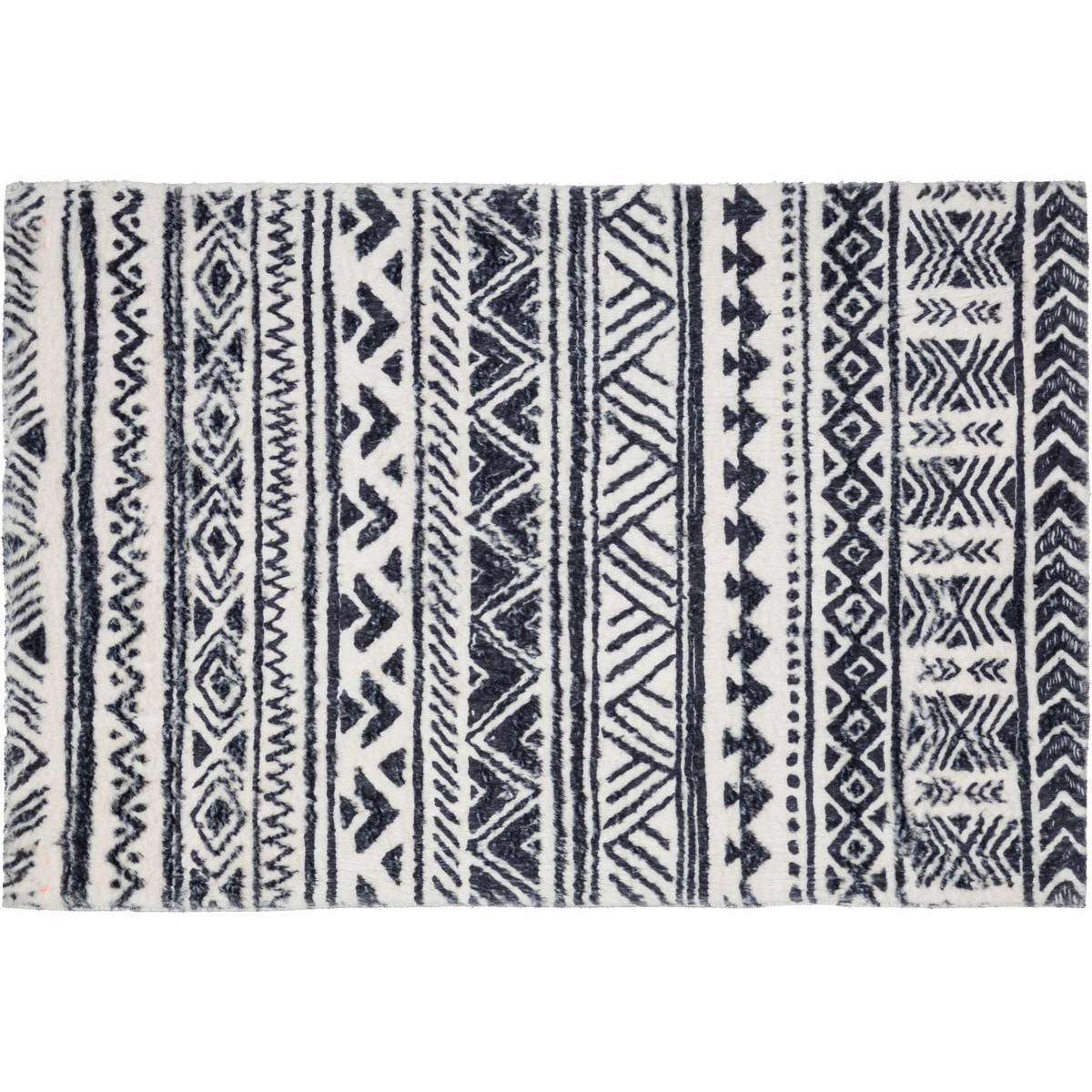 Tapis décoratif extra doux en fourrure 60 x 90 cm - Image 1