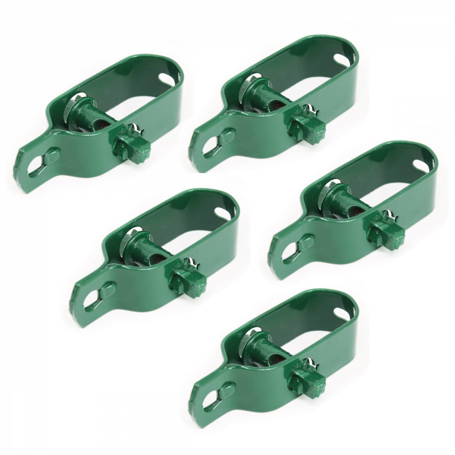 Linxor - Lot de 5 tendeurs en acier galvanisé plastifié N°2 pour fil de grillage ou autre - Vert - Linxor - Imagen 1