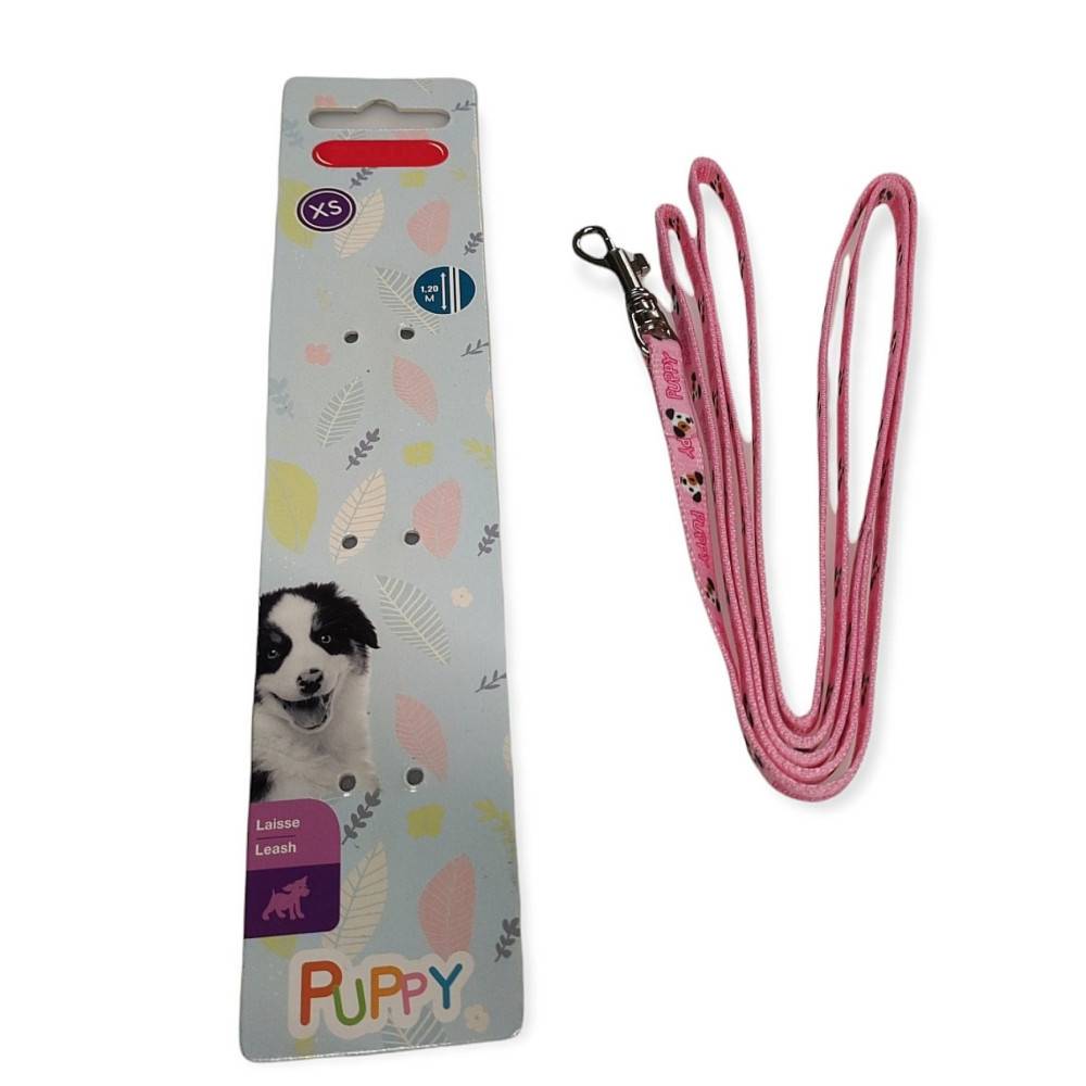 Laisse rose PUPPY MASCOTTE 1,20m pour chiots - Imagen 3