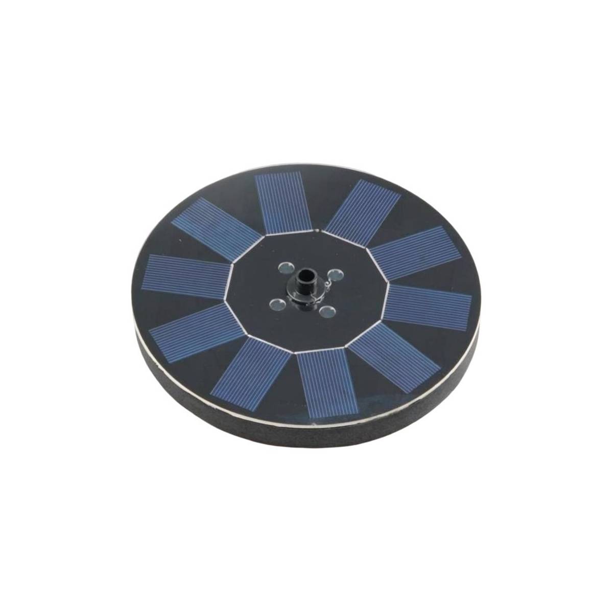 Just Sun - Fontaine extérieure ronde en résine alimentation solaire Fontaine + batterie + éclairage Just Sun - Imagen 1