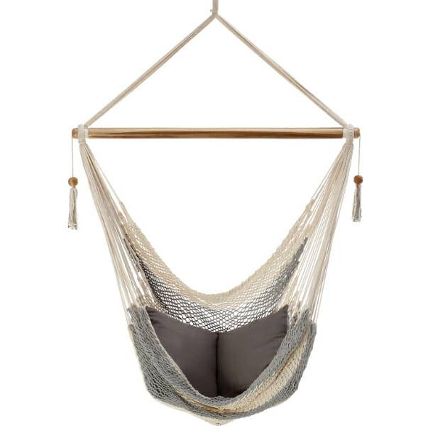 Hamac Del Sol - Hamac Chaise Rama L Blanc et Gris- Hamac del Sol - Image 1