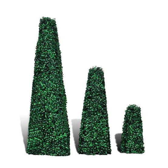 Vidaxl - Ensemble de 3 buis formés artificiels pyramidaux - Image 2