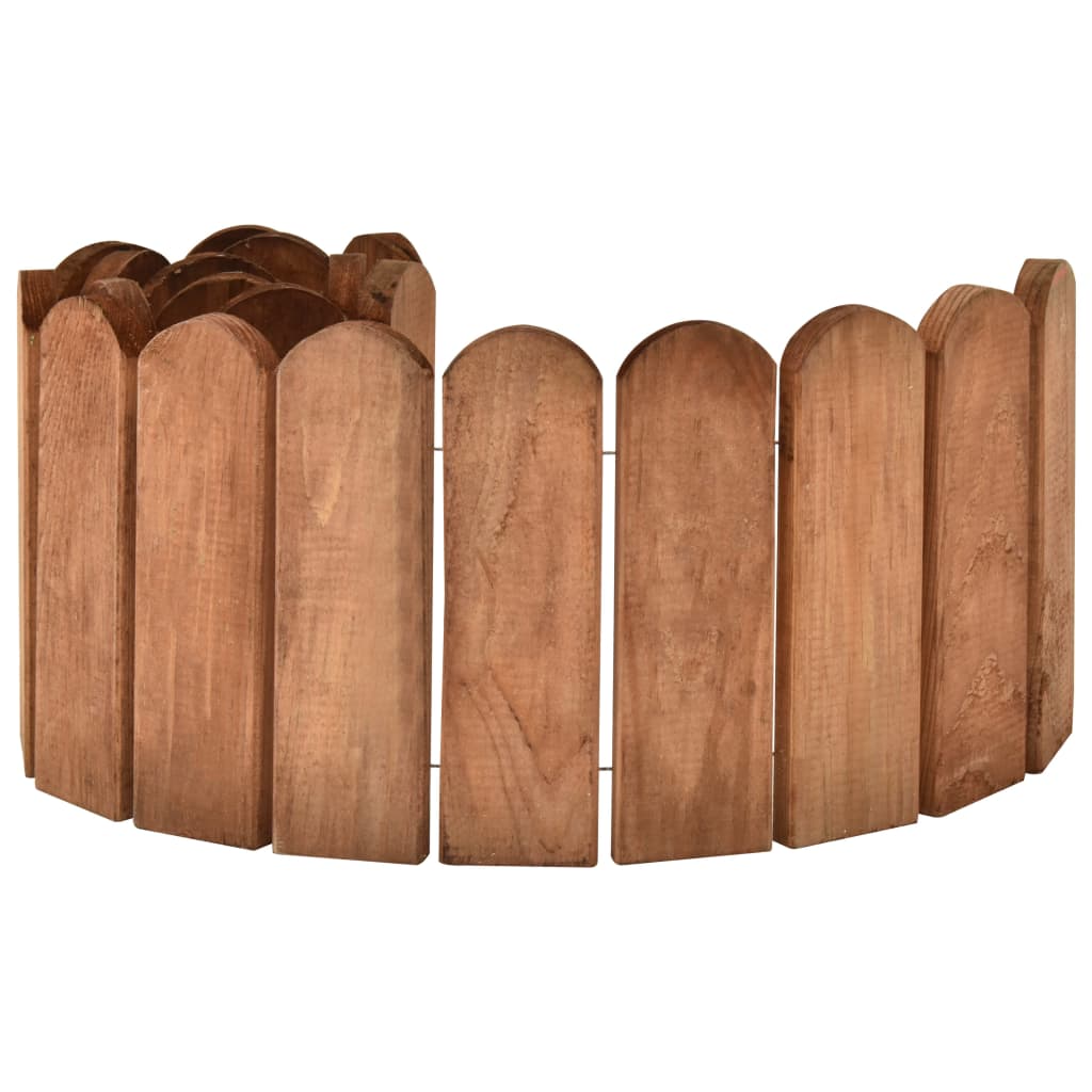 Vidaxl - Rouleaux de bordure 3 pcs 120 cm bois de pin imprégné - vidaXL - Imagen 3