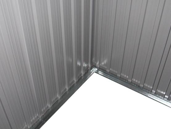 Abri De Jardin Métal Toit Plat "texas" - 4,72 M² - Gris -habitat Et Jardin - Image 3