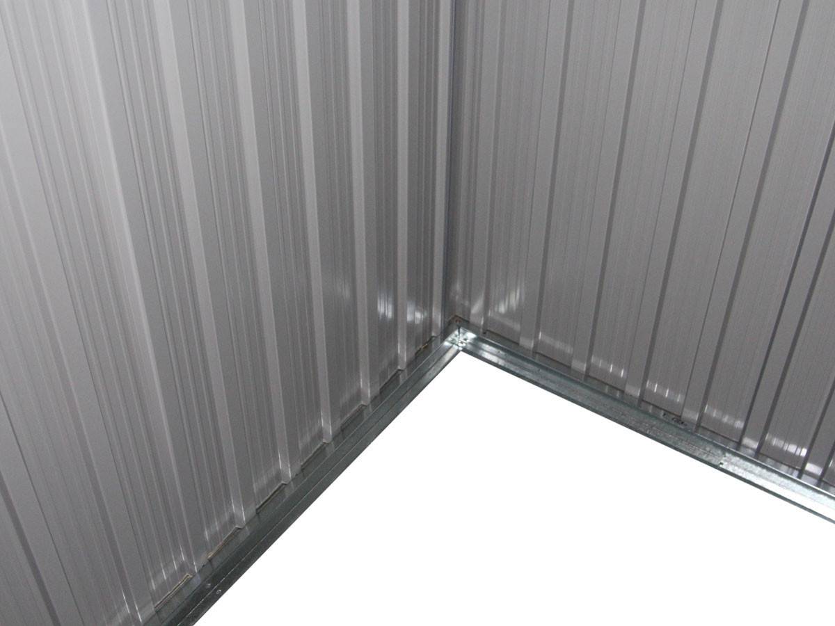 Abri De Jardin Métal Toit Plat "texas" - 4,72 M² - Gris -habitat Et Jardin - Image 3