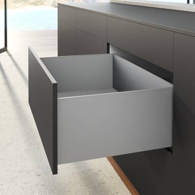 Profilé latéral de tiroir AvanTech YOU, hauteur 251 mm x NL 350 mm, Argent, gauche et droite - HETTICH - 9353372 - Imagen 2