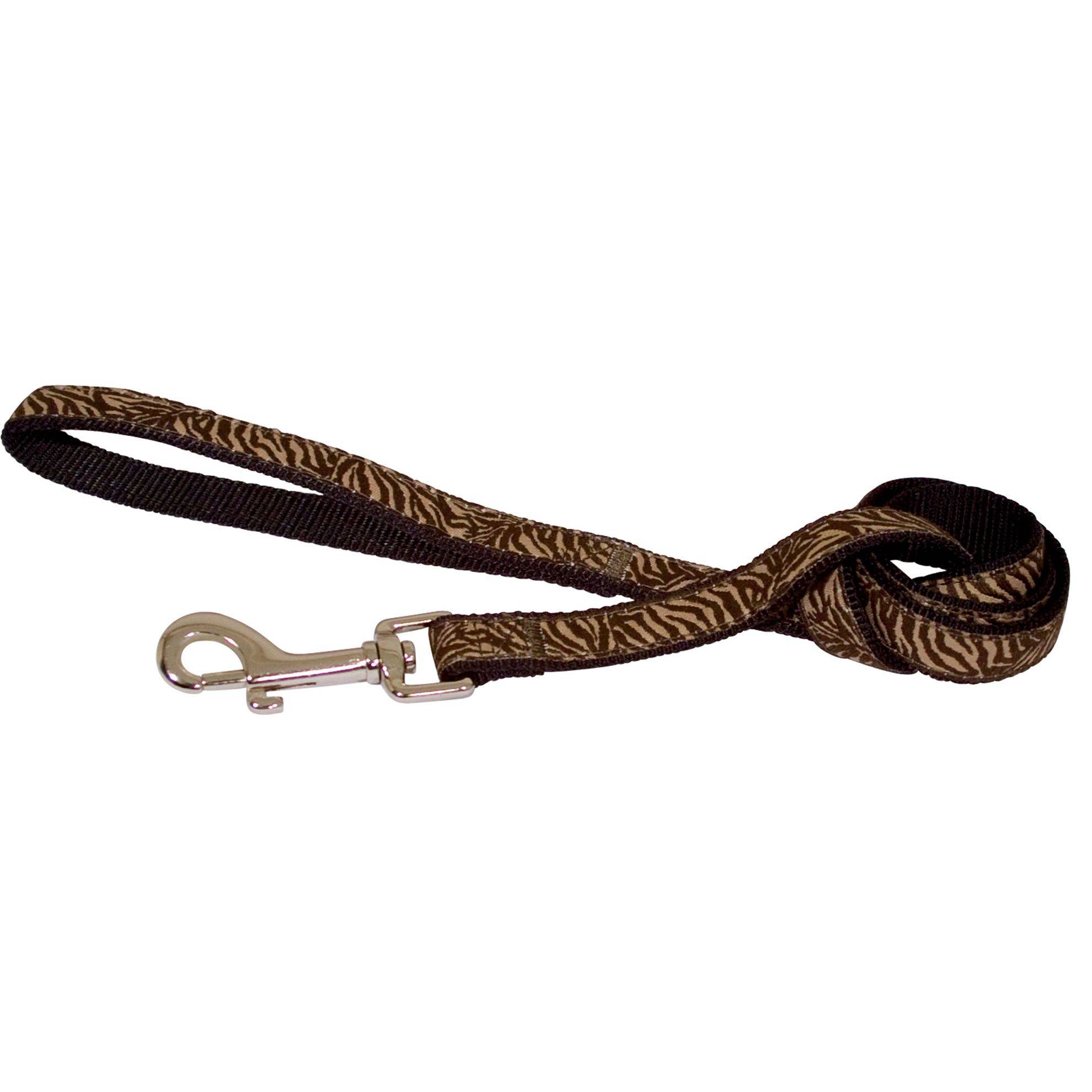 Laisse nylon savane zébra marron Taille : T2 DOOGY FASHION