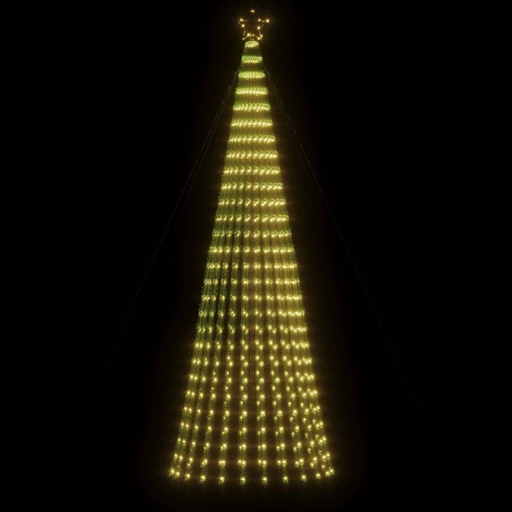 Sapin De Noël - Arbre de Noël lumineux conique 688 LED blanc chaud 300 cm - Image 3