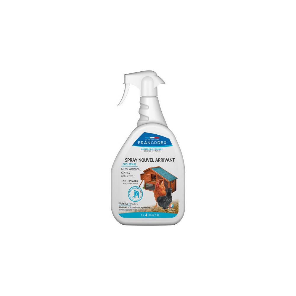 Francodex - Spray nouvel arrivant Volailles anti stress 1L - Imagen 2
