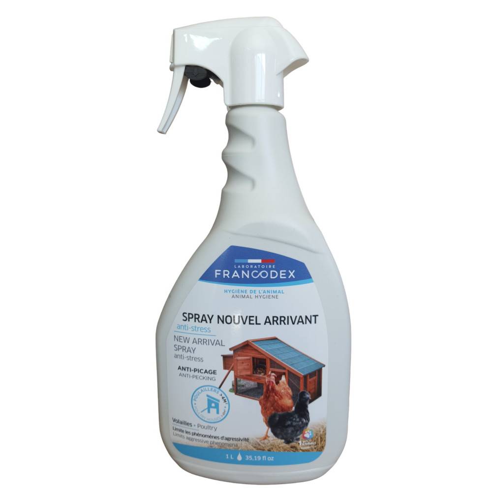 Francodex - Spray nouvel arrivant Volailles anti stress 1L - Imagen 1