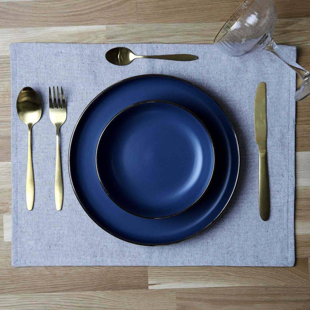The Home Deco Factory - Set de table en coton Black forest 35 x 45 cm (Lot de 6) The Home Deco Factory - Imagen 2