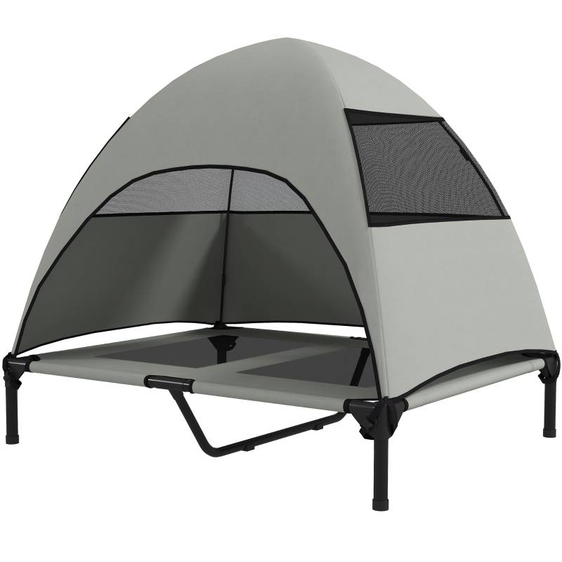 PANGIVO - Lit chien extérieur surélevé avec toit 91 x 76 x 90 cm polyester - PANGIVO - Image 1