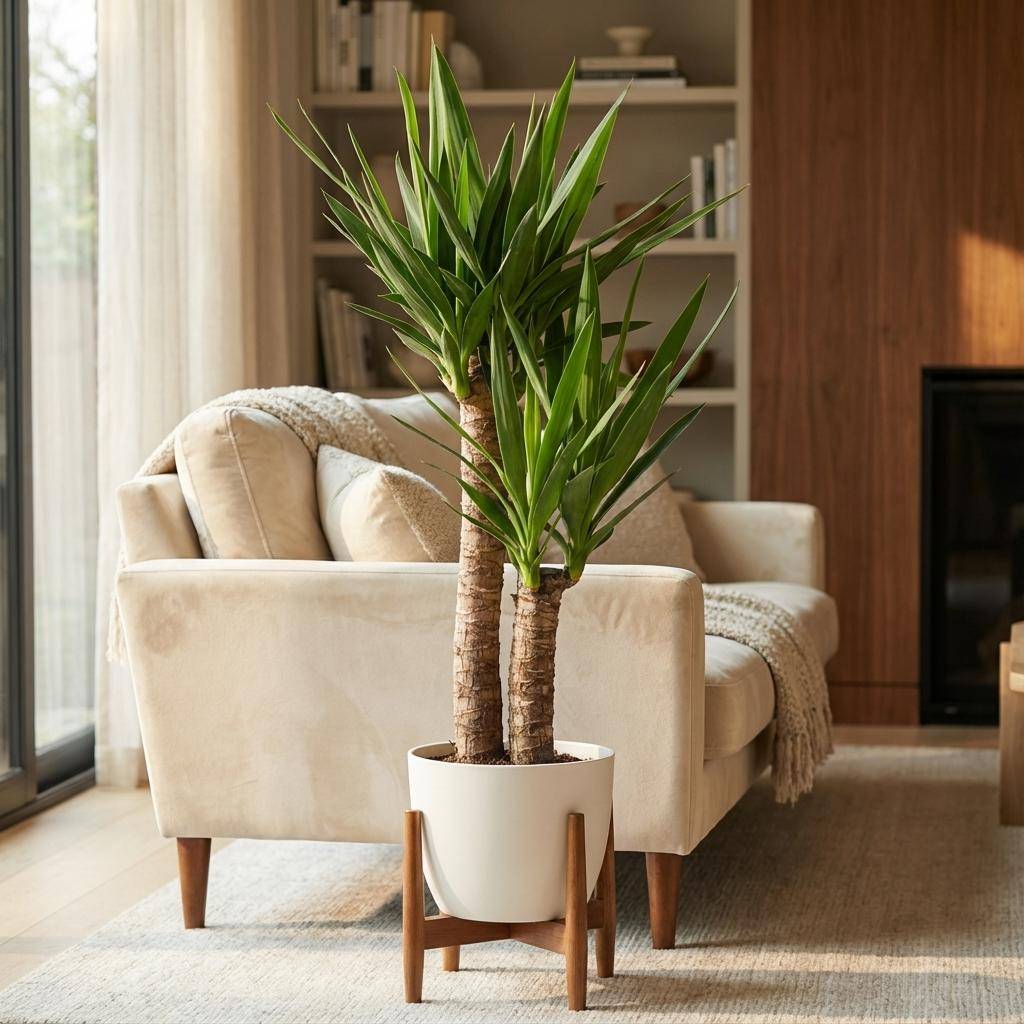 Yucca Elephantipes - Pot de 21cm - Hauteur 80 - 90cm - Blanc - Plantes d'intérieur - Image 2