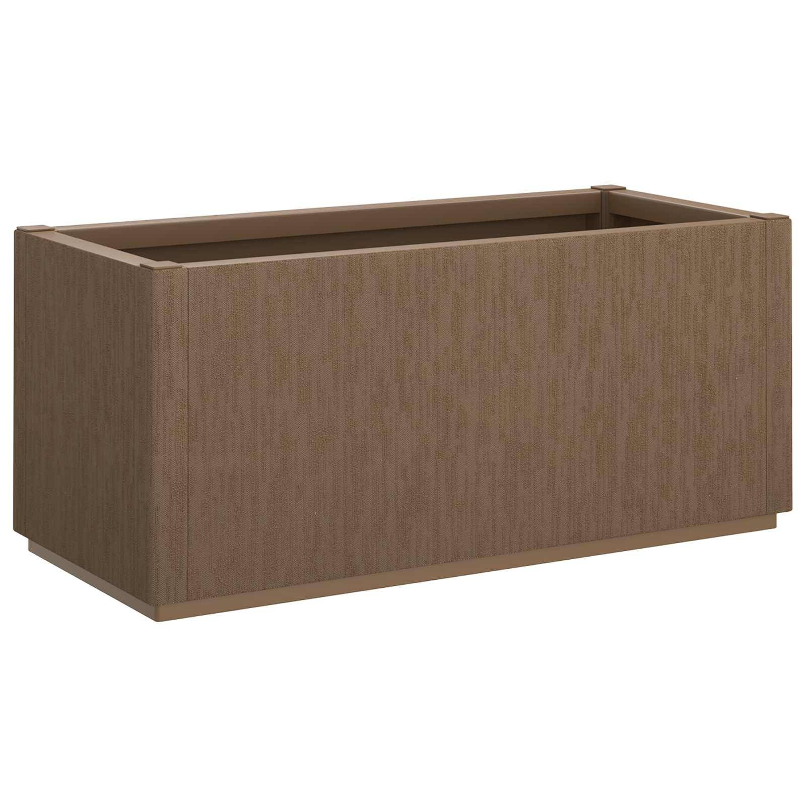 ComfortXL - Grande Jardinière Rectangulaire 80L PP Marron pour Jardin et Balcon Bac à Fleurs - ComfortXL Outdoor Living - Image 2