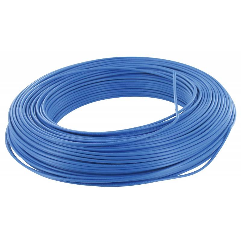 Câble d'installation H07V-U 10m 2.5mm² bleu avec isolant en PVC - FILS & CÂBLES - 60101025B