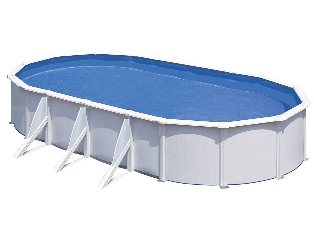 Gré - Piscine acier blanc Fidji ovale 7,44 x 3,99 x 1,22 m - Gré - Imagen 2