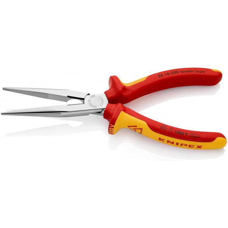 Knipex - Pince demi-ronde avec tranchant KNIPEX Bec de cigogne - Isolé 1000V - 200 mm - 26 16 200 - Imagen 3