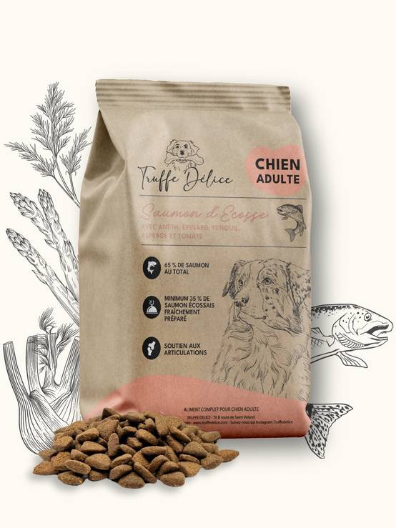 Autre - Croquettes chien adulte - Saumon d’Écosse Truffe Délice