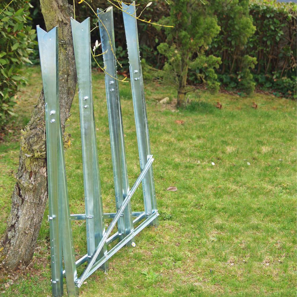 Terre Jardin - Chevalet de sciage pliable en acier 83 cm 150 kg - TERRE JARDIN - Image 5